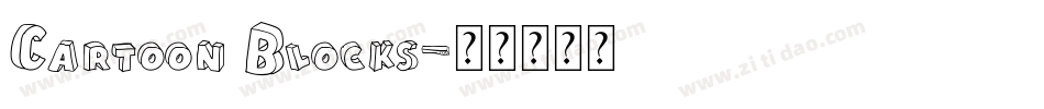 Cartoon Blocks字体转换